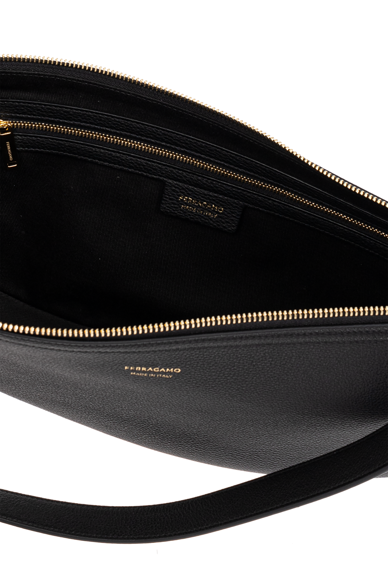 ショルダーバッグ・ポシェット Salvatore Ferragamo Black Leather Medium Smile Shoulder Bag Ferragamo Smile Leather Shoulder Bag in Black | Lyst
